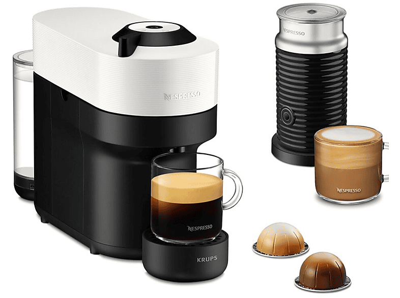 MACCHINA CAFFÈ CAPSULE KRUPS XN9211, Compatibile con Capsule Nespresso, Potenza 1500 W, Serbatoio acqua 0,56 l, Disattivazione automatica, Coconut White
