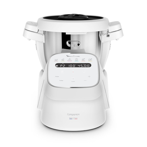 Moulinex Companion Robot Da Cucina con Funzione Cottura, 12 Programmi Automatici, 1550 W, 4,5 L, Bianco, HF840110