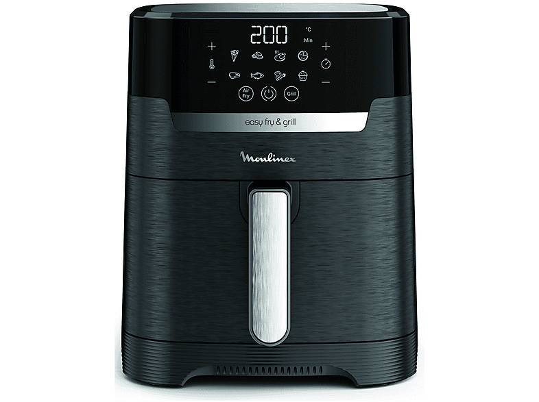 MOULINEX EasyFry&Grill EZ5058 FRIGGITRICE AD ARIA, capacità 4,6 l, Max potenza 1550 W, Black