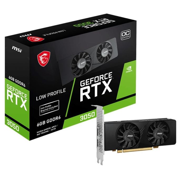 MSI GEFORCE RTX 3050 LP 6G OC Scheda Video NVIDIA 6Gb GDDR6