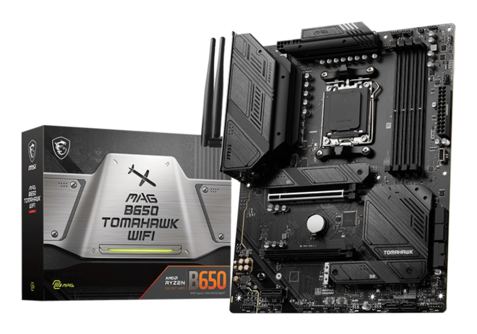 MSI MB AMD B650 GAMING, MAG B650 TOMAHAWK WIFI, AM5, 4DDR5, 2PCI-Ex16, 1PCI-Ex1, 3M.2, 6SATA3