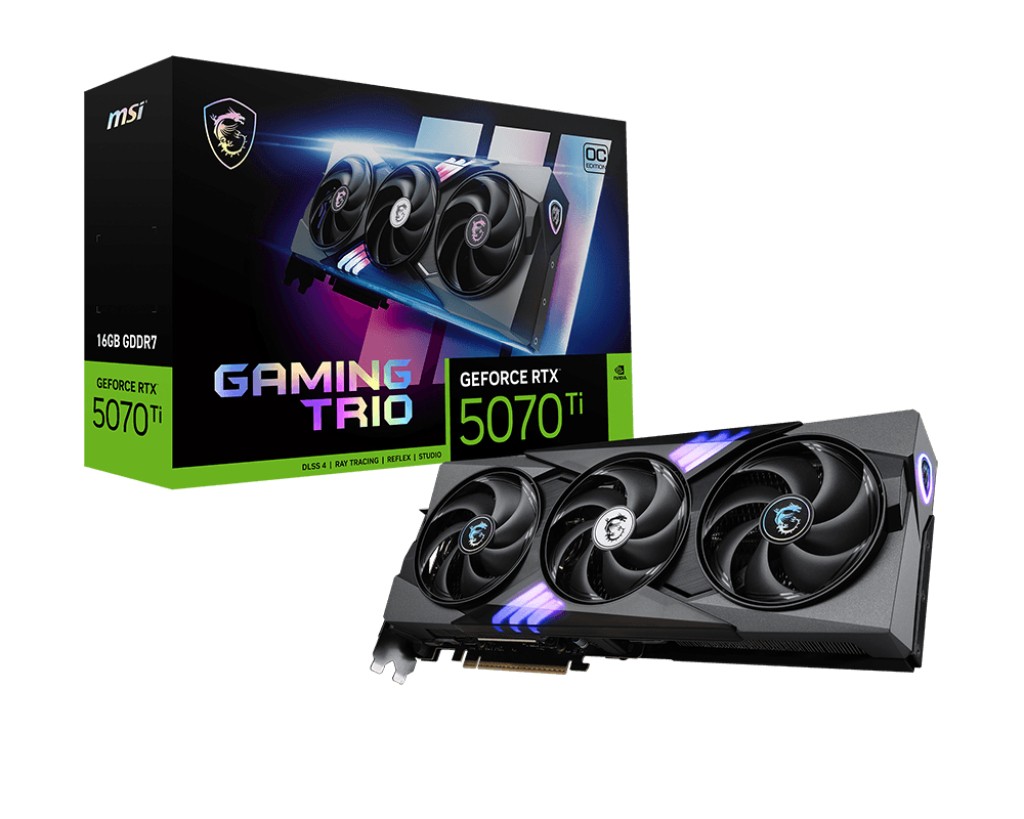 Msi Vga Geforce Rtx 5070 Ti Rtx 5070 Ti 16G Gaming Trio Oc 16Gb Gddr7