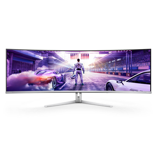 Philips Evnia 8000 49M2C8900L/00 Monitor PC 124,2 cm (48.9'') 5120 x 1440 Pixel Dual QHD QD-OLED Bianco