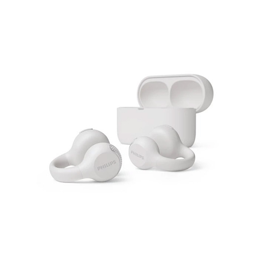 Philips Serie 2000 TAQ2000WT Auricolare True Wireless Stereo (TWS) clip auricolare, A orecchio aperto Musica e Chiamate Bluetooth Bianco