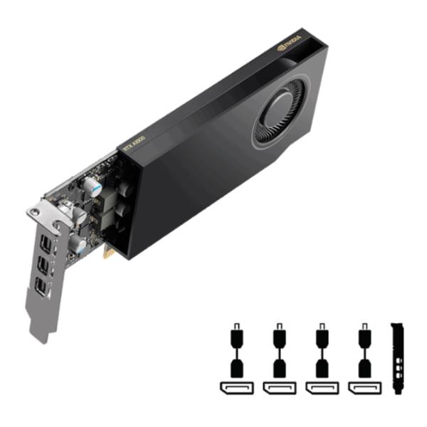 PNY VGA QUADRO RTX A400 4GB, 4x MINI DP, 1x ATX BRACKET, LOW PROFILE, OEM VERS