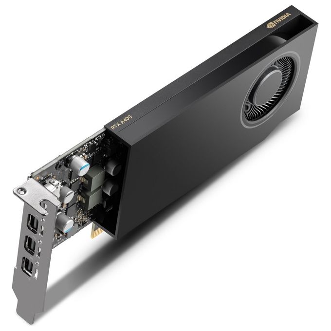 PNY VGA QUADRO RTX A400 4GB, 4x MINI DP, 1x ATX BRACKET, LOW PROFILE, OEM VERS
