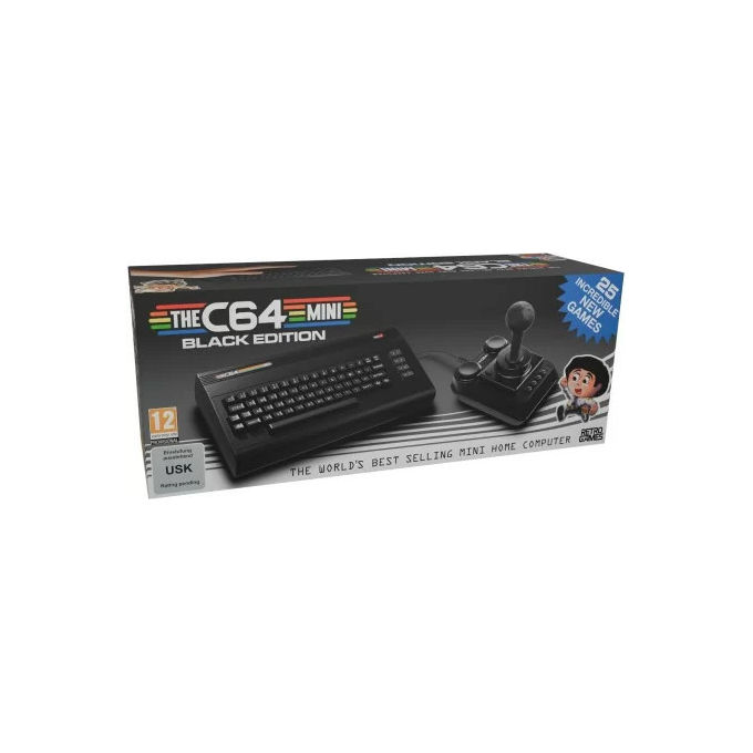 Retro Games Ltd Console Da Gioco C64 Mini Black Edition 25 Giochi Inclusi