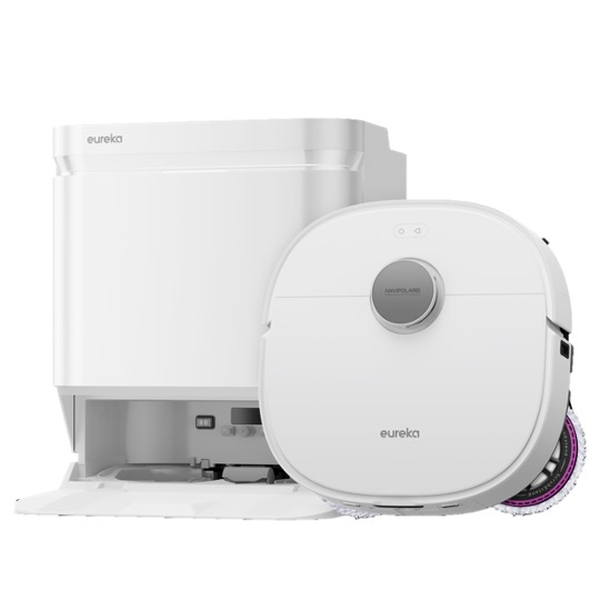 Robot Aspirapolvere Eureka J15 ULTRA Bianco Senza Sacchetto con Navigazione Laser e Serbatoio Acqua 4L - Nuevo