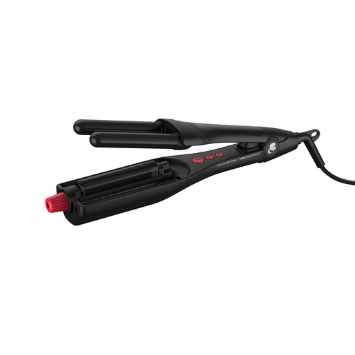 Rowenta CF471L messa in piega Piastra per onde Caldo Nero, Rosso 1,8 m