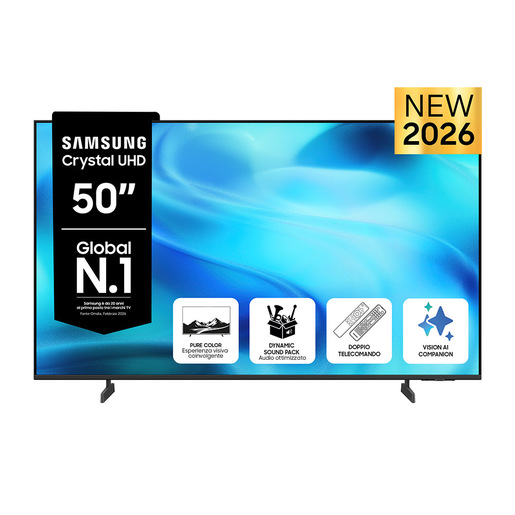 Samsung 50'' Crystal UHD U8000H 4K Vision AI Smart TV (2026)