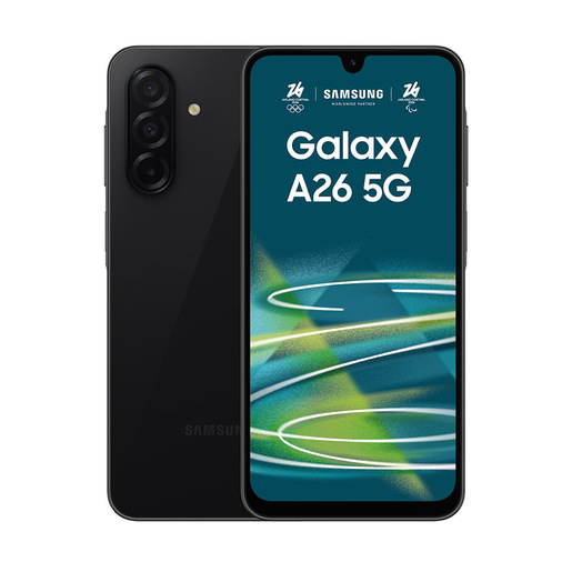 Samsung Galaxy A26 5G, Smartphone con Funzioni intelligenti, Display Super AMOLED 6.7'', 6GB RAM, 128GB, Batteria 5.000 mAh, memoria espandibile, Black