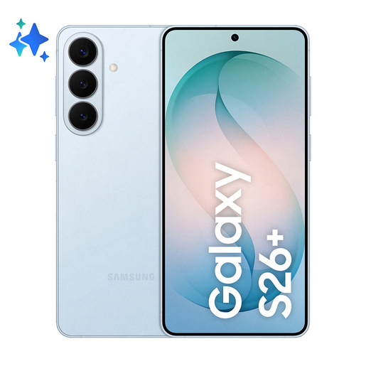 Samsung Galaxy S26+ Smartphone AI, 256GB, Processore avanzato, Assistente Foto, Creative Studio, Camera 50 MP, 4900 mAh, Sky Blue