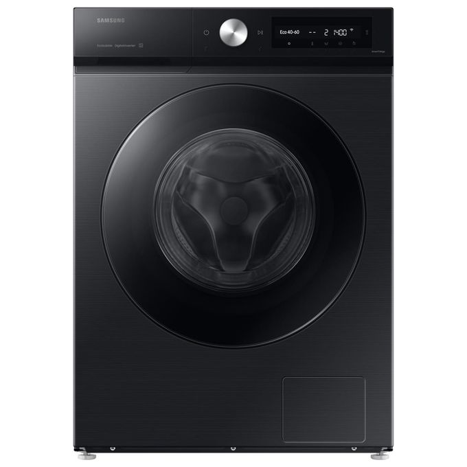 Samsung WW90DB7U94GBU3 BESPOKE AI Lavatrice Frontale 9 Kg 1400 rpm Classe A Ecodosatore Wi-Fi Vapore (85x60x63 cm) colore Nero