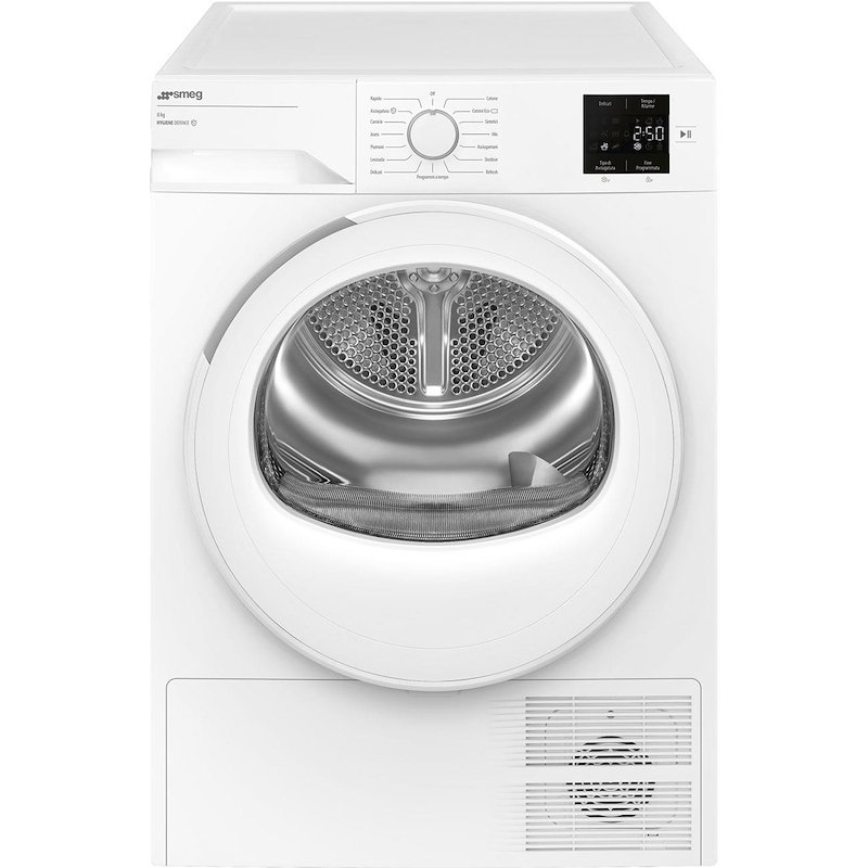 Smeg Asciugatrice a pompa di calore 8KG DR82EIT Bianco