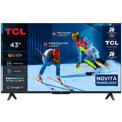 TCL P6K Serie Smart TV 4K Ultra HD 43'' 43P6K, Dolby Audio, HDR10+, Google TV