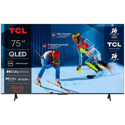 TCL T6C Serie Smart TV QLED 4K 75'' 75T6C, Dolby Vision & Atmos, HDR10+, Fire TV