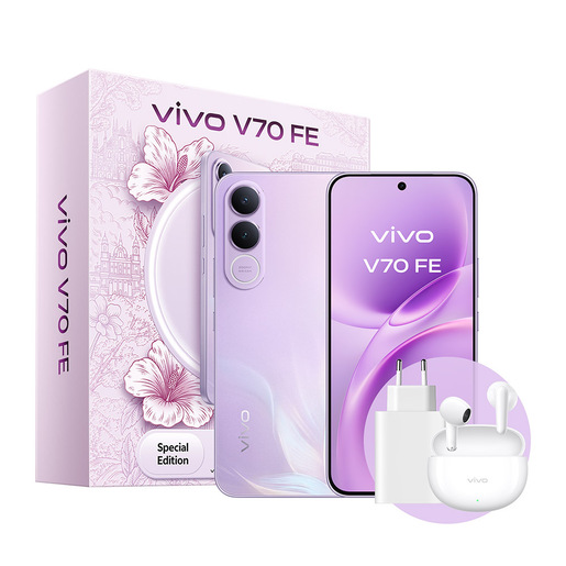 VIVO V70 Fe 17,4 cm (6.83'') Doppia SIM Android 16.0 5G USB tipo-C 8 GB 256 GB 7000 mAh Viola