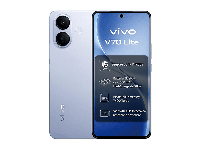 VIVO V70 Lite 5G 6+256GB, 256 GB, BLUE