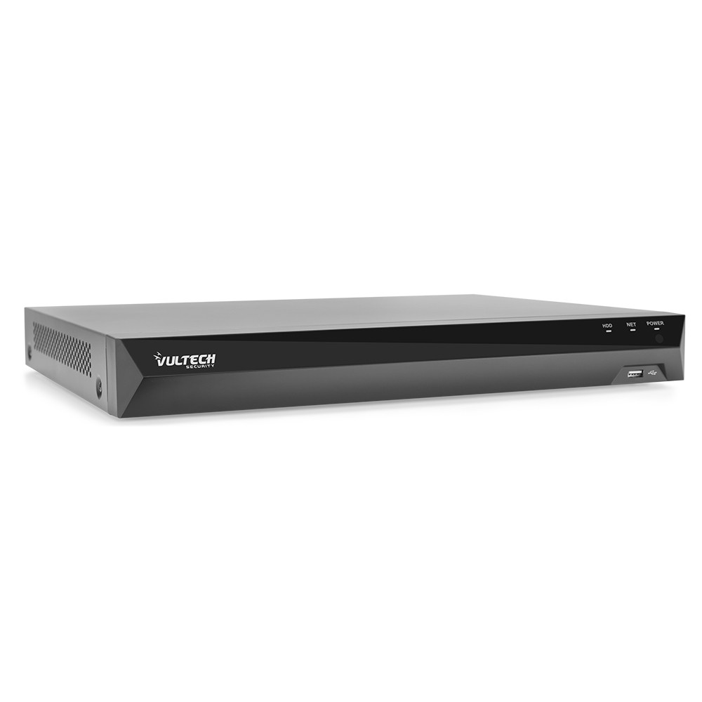 Vultech Security Nvr 16 Canali Ultra-Hd Fino A 8Mpx H.265 Hdmi P2P Cloud 2 Hd Alarm. 4K