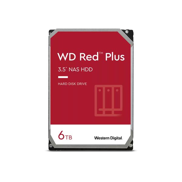 WESTERN DIGITAL HDD RED PLUS 6TB 3,5SATA 6GB/S 256MB CACHE 5,4K RPM