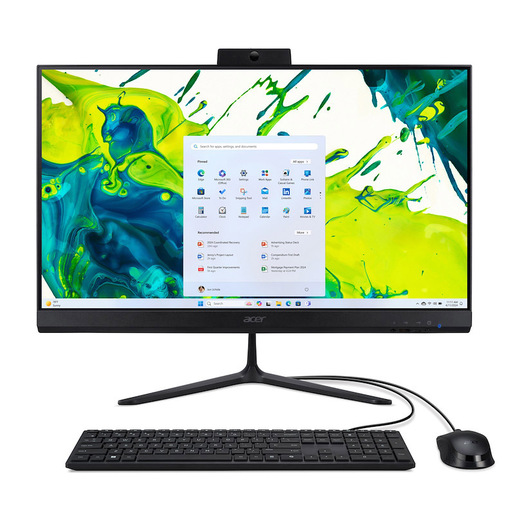 Acer ASPIRE C24-2G AMD Ryzen™ 5 7430U 60,5 cm (23.8'') 1920 x 1080 Pixel PC All-in-one 16 GB DDR5-SDRAM 512 GB SSD Windows 11 Home Wi-Fi 6 (802.11ax) Ner