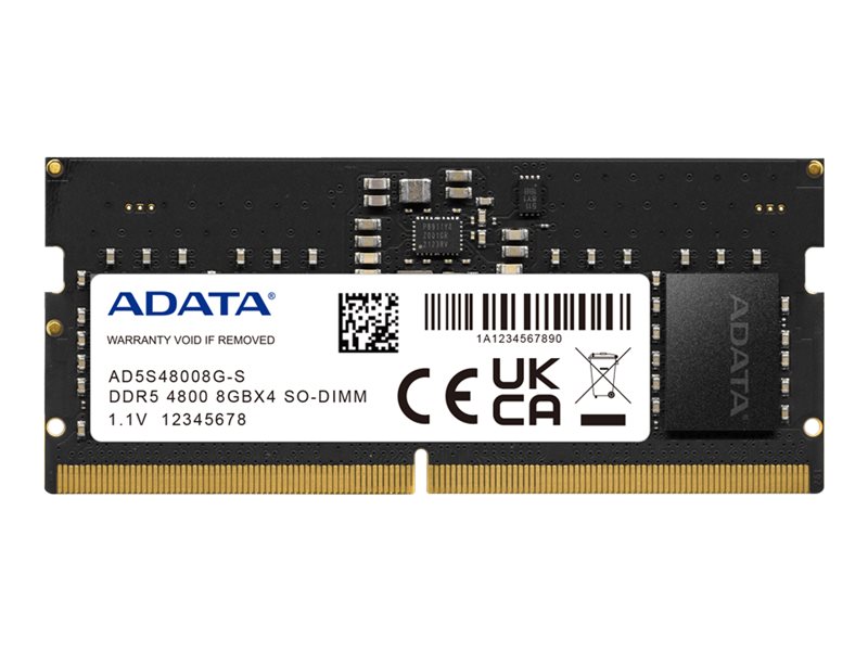 Adata RAM Sodimm 8GB Ddr5 4800mhz Ad5s48008g-S