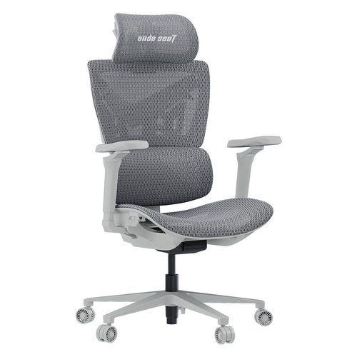 ANDASEAT X-AIR PRO SEDIA GAMING/UFFICIO TAGLIA L IN TESSUTO TRASPIRANTE GRIGIO