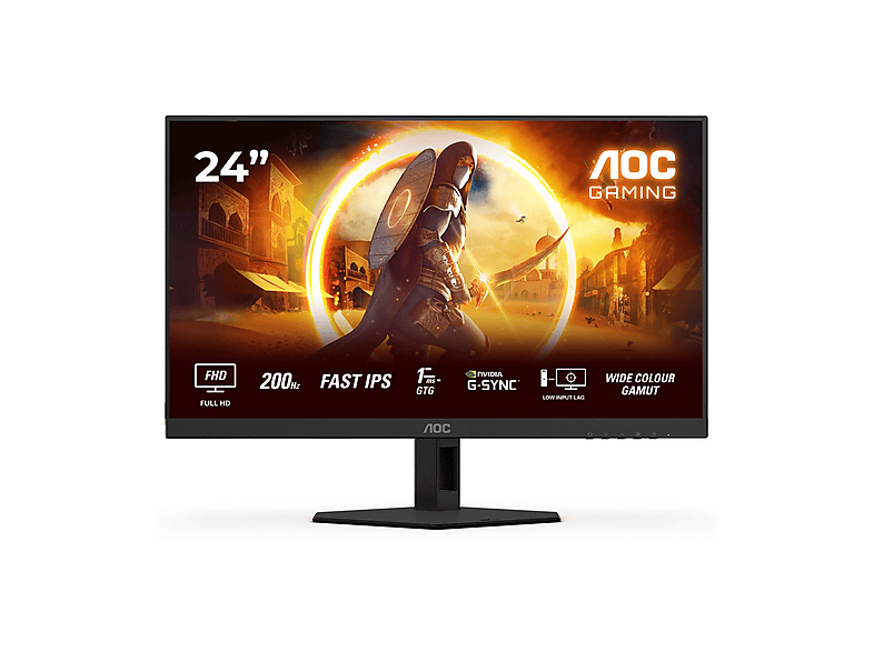 AOC 24G4HRE Monitor Gaming, 23,8 ", Full-HD, 1920 x 1080 Pixel, tempo di risposta 1 ms, refresh rate 200 Hz