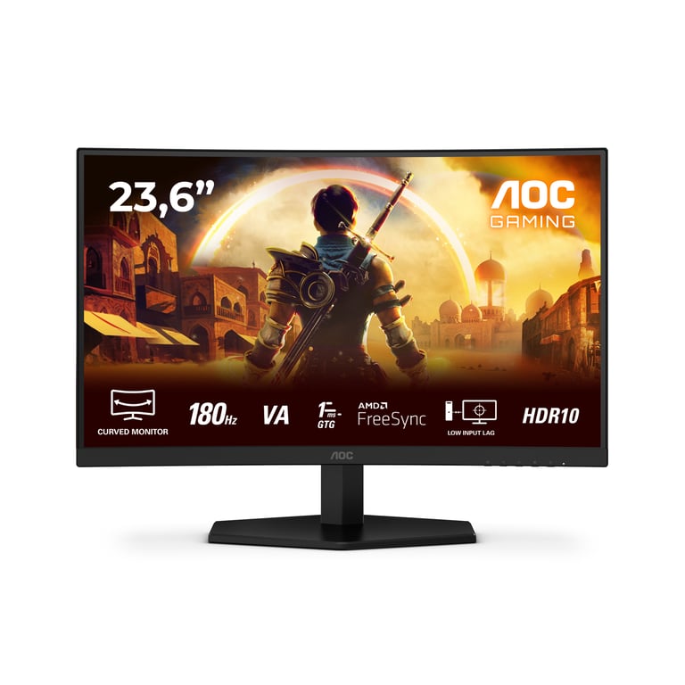 AOC G4 C24G42E Monitor PC 59,9 cm (23.6 ) 1920 x 1080 Pixel Full HD LED Nero, Rosso - Nuevo