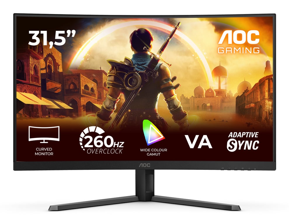 AOC G4 C32G42ZE schermo piatto per PC 80 cm (31,5 ) 1920 x 1080 pixel Full HD LED Nero, Rosso - Nuevo