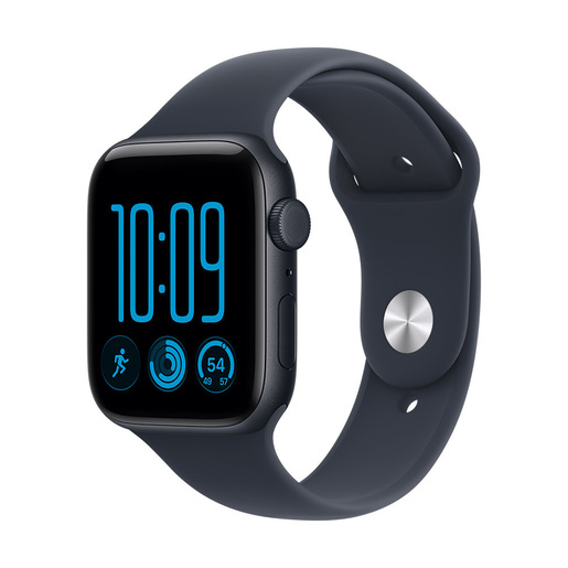 Apple Watch SE (3nd generation) SE 3 GPS + Cellular, Cassa 44 mm in alluminio mezzanotte con Cinturino Sport blu marino - M/L
