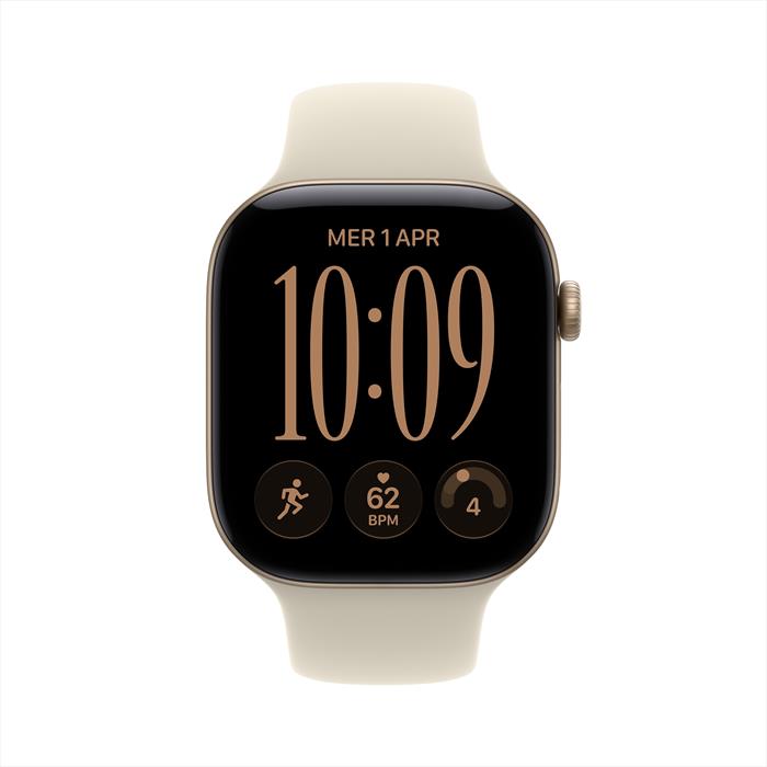 Apple - Watch Series 12 Gps 46mm Alluminio Oro Chiaro-sport Band Sabbia - M/l