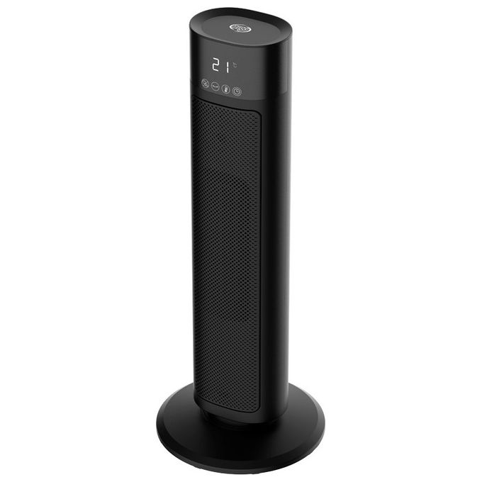 Argoclima Tech Tower 191070228 Termoventilatore Elettrico 2000W Nero Con Base Oscillante