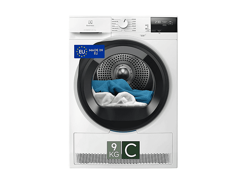 ASCIUGATRICE ELECTROLUX EW6H29C A pompa di calore, 9 kg, profondità 63,6 cm, 64 dB(A), Bianco, Classe C