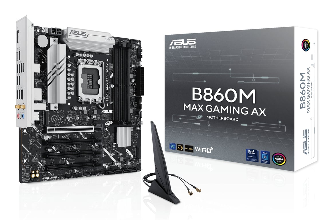 ASUS B860M MAX GAMING AX Intel B860 LGA 1851 (Socket V1) micro ATX - Nuevo