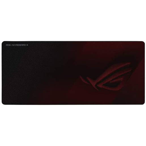 ASUS ROG Strix Scabbard II Tappetino per mouse per gioco da computer Nero, Rosso