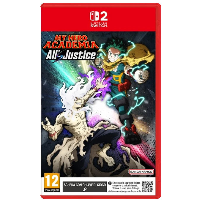 Bandai Namco Entertainment GKEY My Hero Academia: All's Justice Scheda Chiave Gioco per Nintendo Switch 2 Data di Pubblicazione 03 Settembre 2026 colore Nero