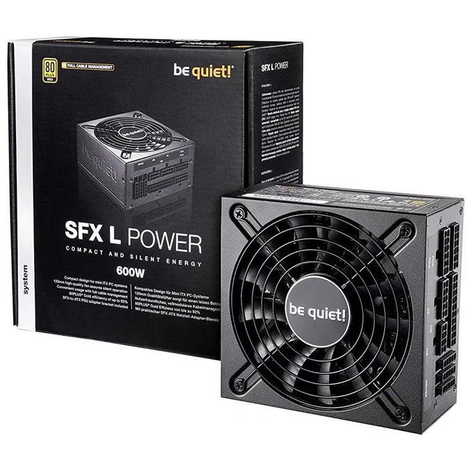 Be quiet! SFX L Power 600 W Alimentatore 80 PLUS Gold Completamente Modulare 120 mm colore Nero