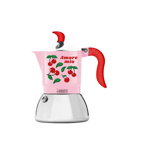 Bialetti Fiametta Moka 0,13 L Giallo, Alluminio, Verde, Rosa, Rosso