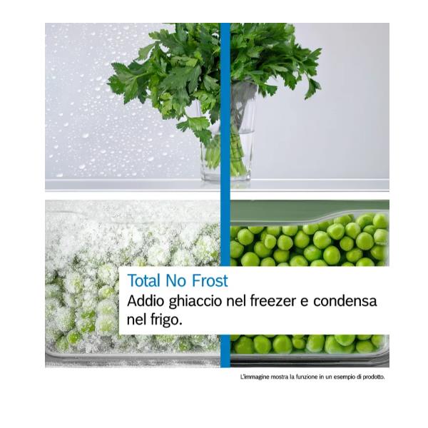 Bosch Serie 4 KGN39VXCT Frigorifero Combinato da libera installazione 203 X 60 cm Acciaio anti-impronta Classe C