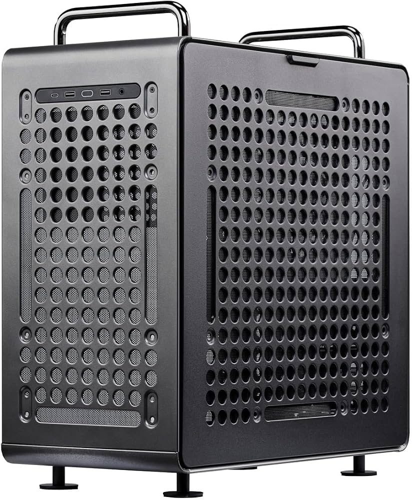CASE MIDITOWER NO PSU QUBE 540 VETRO SX - ATX MATX MITX - IRON