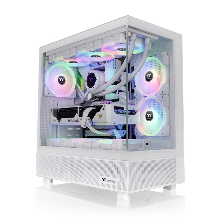 Case per PC - THERMALTAKE - View 270 TG ARGB Snow (Bianco) - Mid-tower - Formato E-ATX - Senza alimentatore - Nuevo