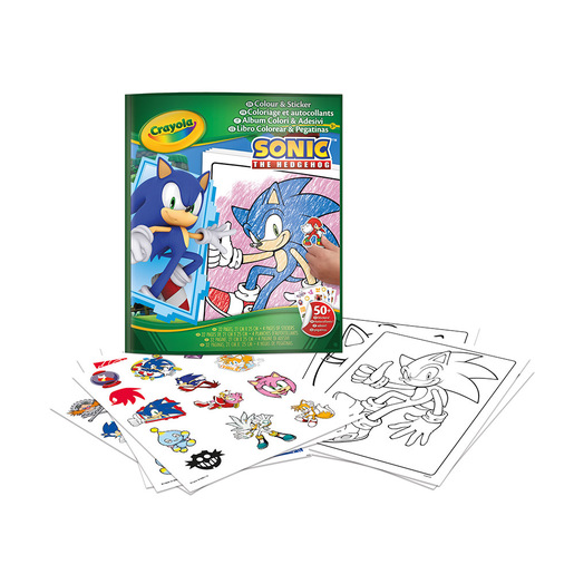 Crayola Album adesivi-Coloring Sonic