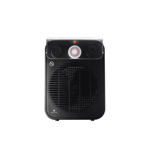 Electroline FHE224T Termoventilatore Nero 2000W sicuro per il bagno timer 24h