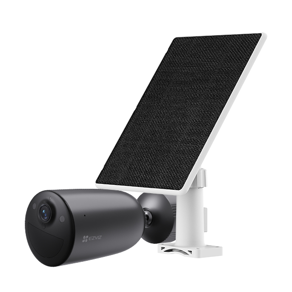 EZVIZ KIT CAMARA IP EB3 4G EXT 2K VIS.NOCT WI DETEC COCHES-HUMAN BK+KIT SOLAR - Nuevo