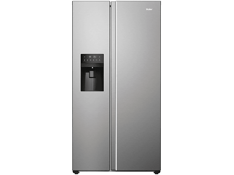 Frigorifero americano HAIER HSR5918DIMP, Sistema Multi Flow: Sì; raffreddamento frigorifero: No Frost; congelatore: Frost, Capacità netta totale 511 l, Rumorosità: 40 dB(A), Dispenser acqua, ghiaccio, Dimensioni: L 90,8 cm A 177,5 P 65,9 cm, Platinum Inox, Classe D