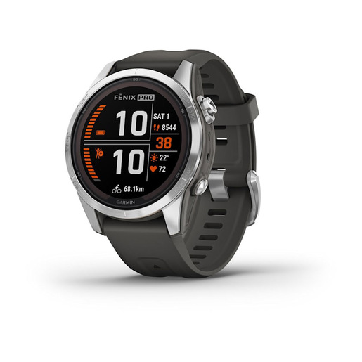 Garmin fēnix 7S Pro 3,05 cm (1.2'') MIP 42 mm Digitale 240 x 240 Pixel Touch screen Argento Wi-Fi GPS (satellitare)