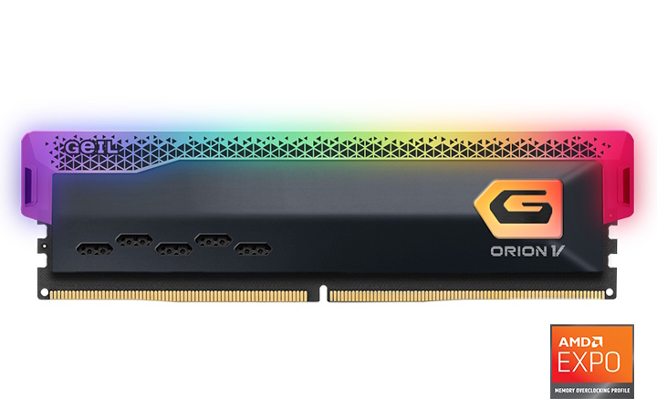 Geil RAM 16gb Ddr5 Orion V Rgb-Gray PC5-51200 6400mhz 42-48-48-96 Gavsg516gb6400c42asc