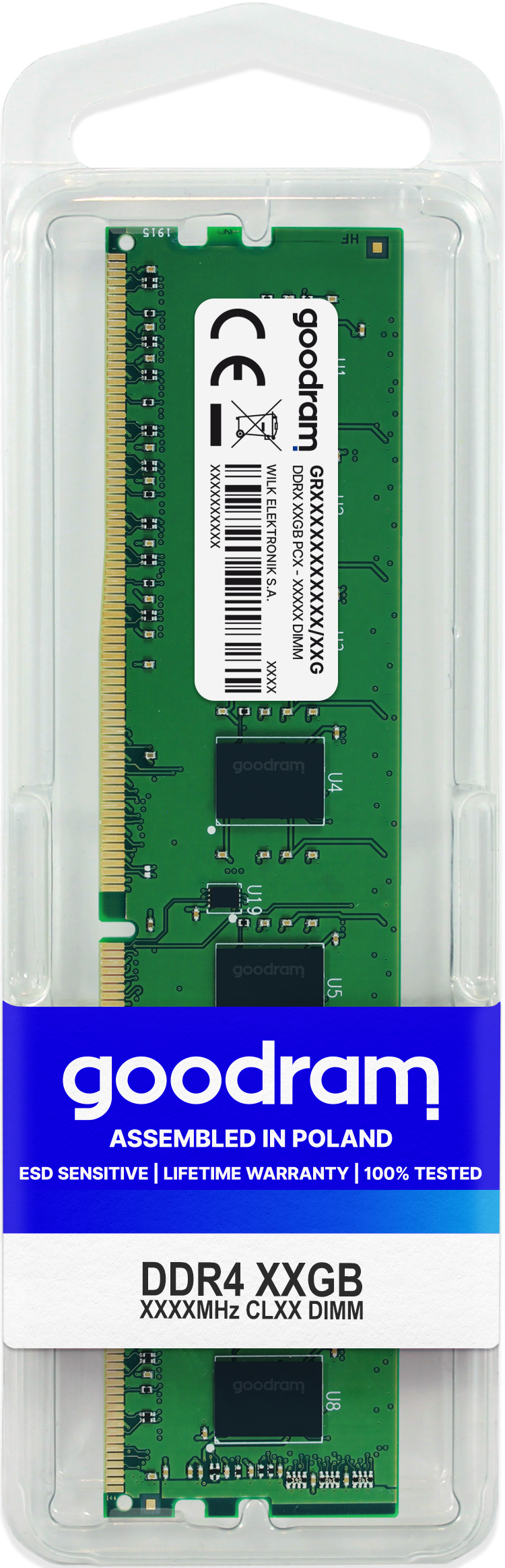 Goodram GR3200D464L22/16G memoria 16 GB 1 x 16 GB DDR4 288-pin DIMM