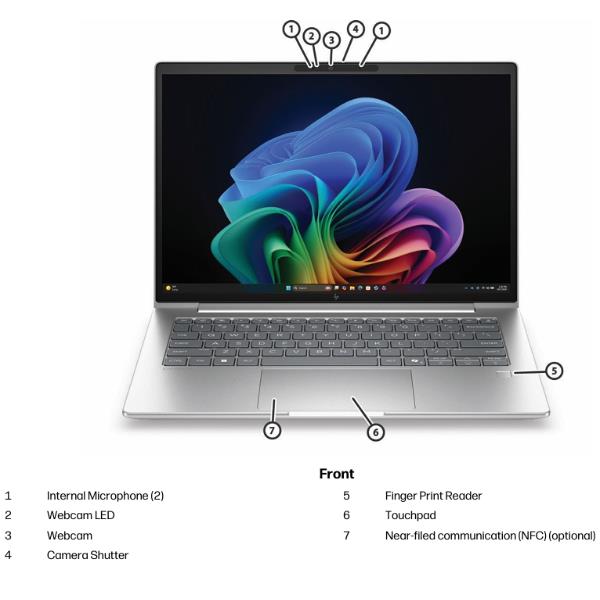 HP EliteBook 6 G2a 14 inch Notebook Next Gen AI PC Wolf Pro Security Edition AMD Ryzen AI 5 Computer portatile 35,6 cm (14") WUXGA 16 GB DDR5-SDRAM 512 GB SSD Wi-Fi 7 (802.11be) Windows 11 Pro Argento